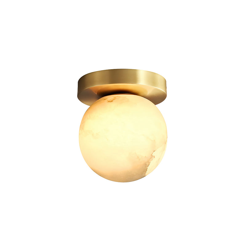 Moon Alabaster Semi-Flush Mount