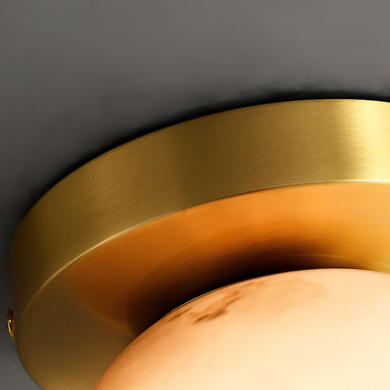 Moon Alabaster Semi-Flush Mount