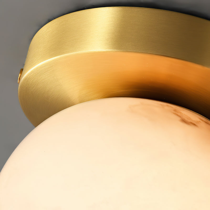 Moon Alabaster Semi-Flush Mount