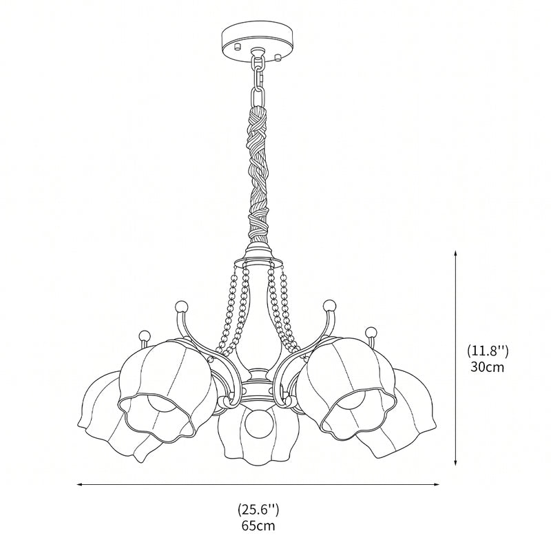 Morup Glass Chandelier