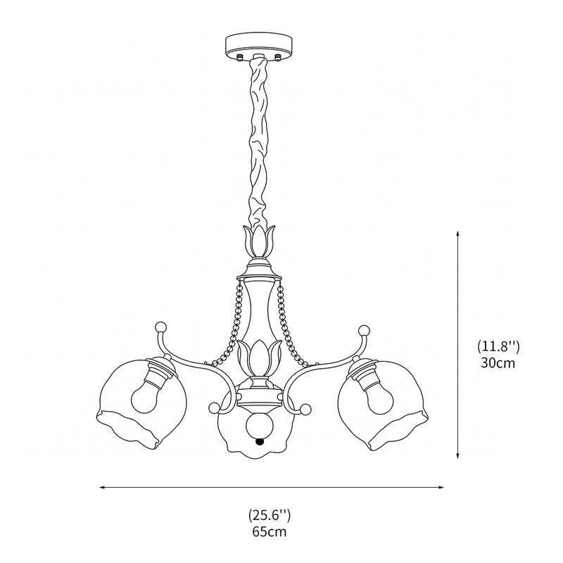 Morup Glass Chandelier