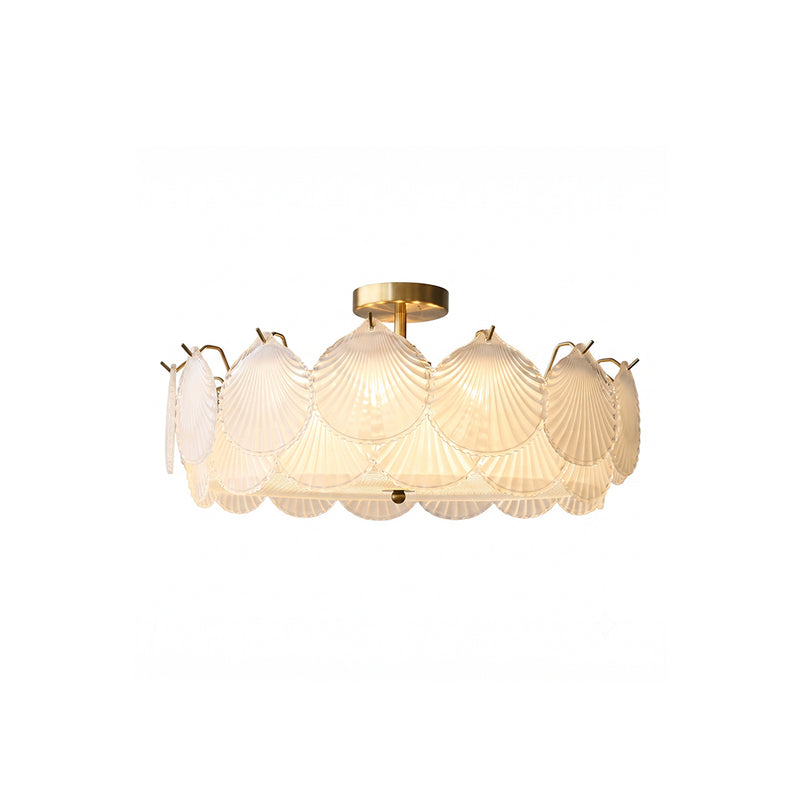 Nerissa Glass Semi-Flush Mount Ceiling Light