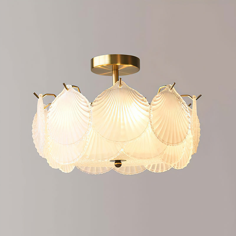 Nerissa Glass Semi-Flush Mount Ceiling Light