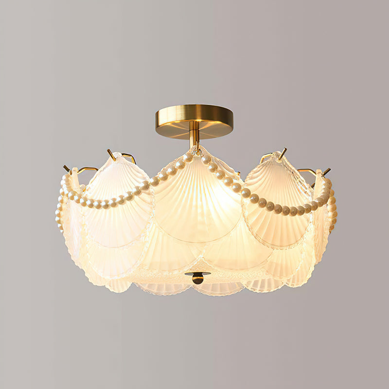 Nerissa Glass Semi-Flush Mount Ceiling Light