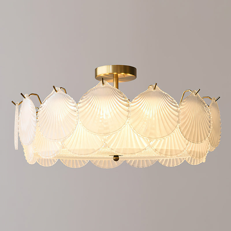 Nerissa Glass Semi-Flush Mount Ceiling Light