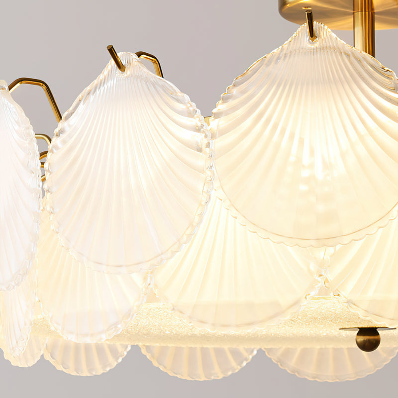 Nerissa Glass Semi-Flush Mount Ceiling Light