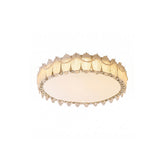 Odette Feather Glass Flush Mount