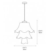Odette Pleated Pendant Lamp – detail 3