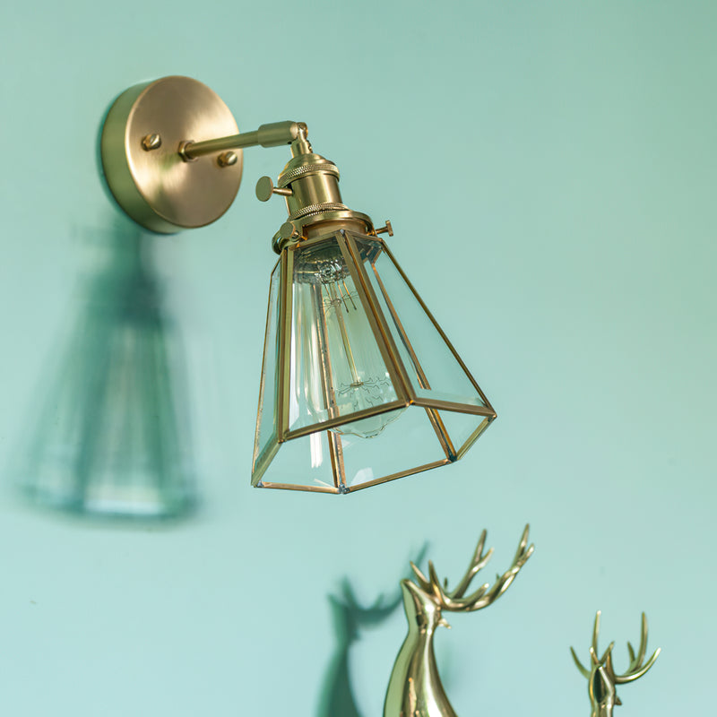 Oliver Framed Glass Sconce
