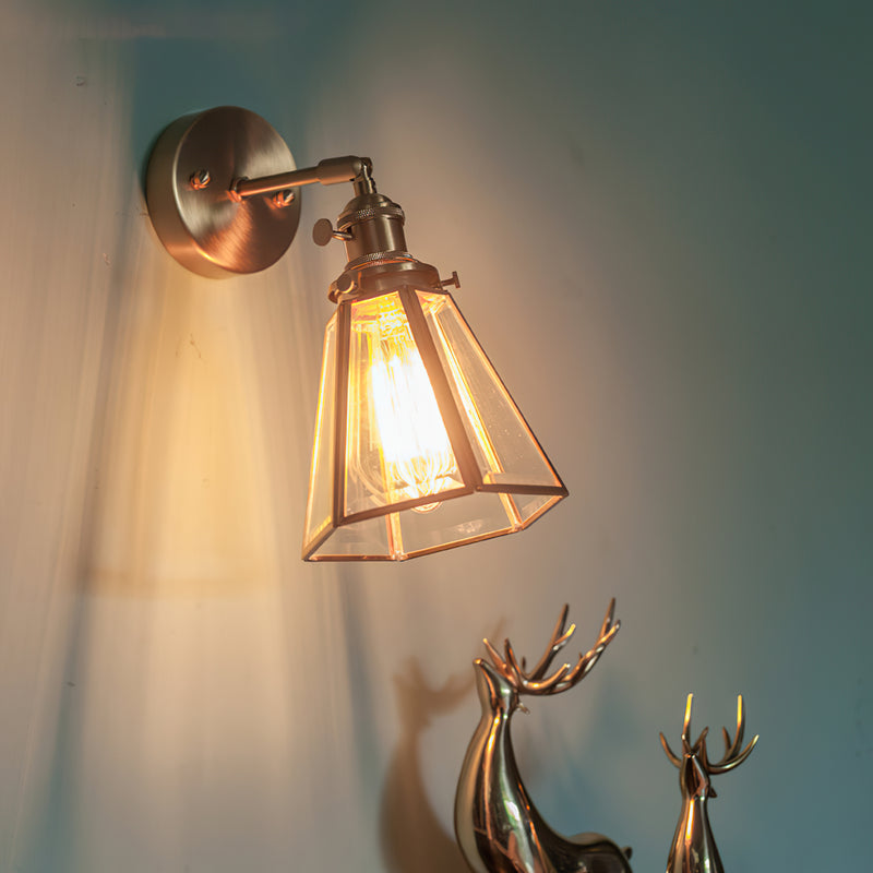 Oliver Framed Glass Sconce