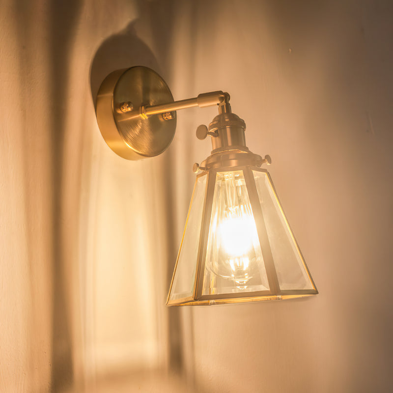 Oliver Framed Glass Sconce