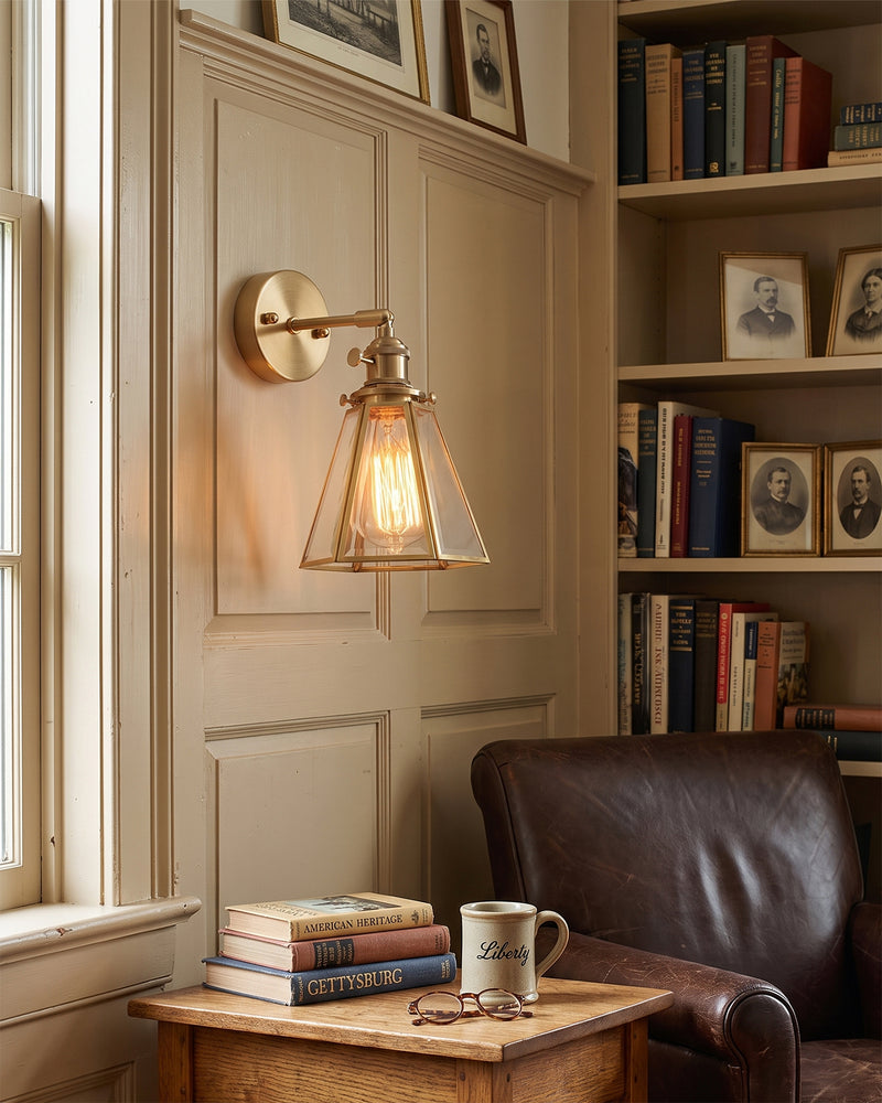 Oliver Framed Glass Sconce