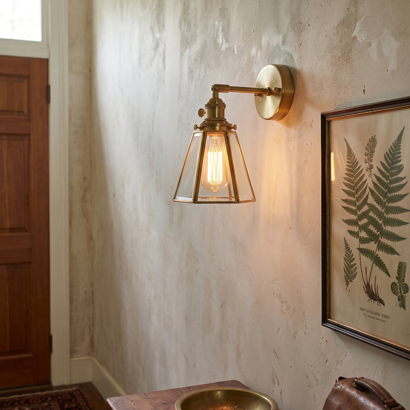 Oliver Framed Glass Sconce