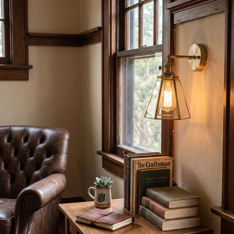 Oliver Framed Glass Sconce