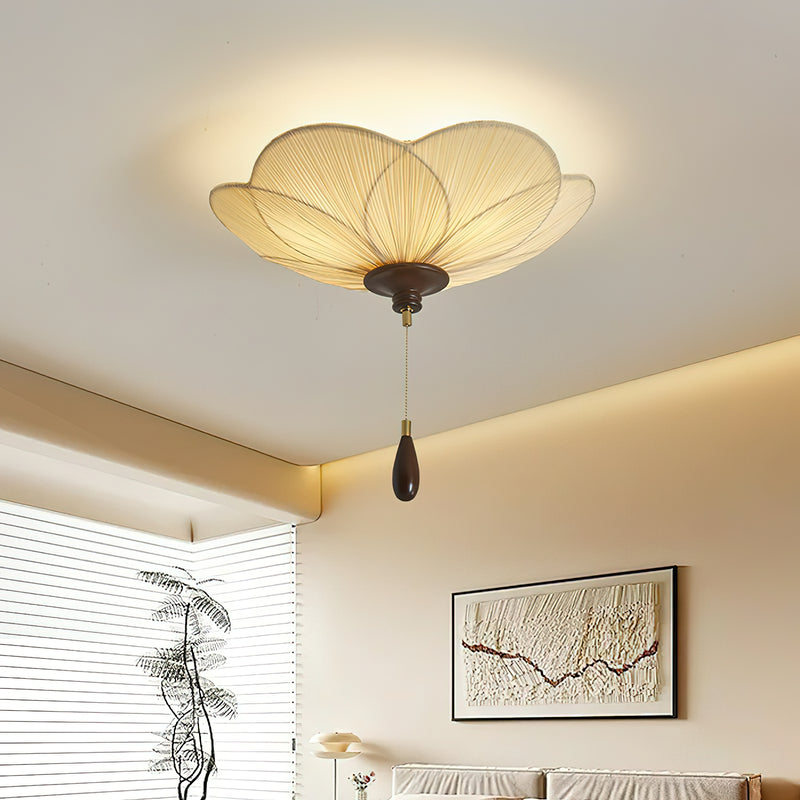 Orlaya Pleated Lotus Ceiling Light