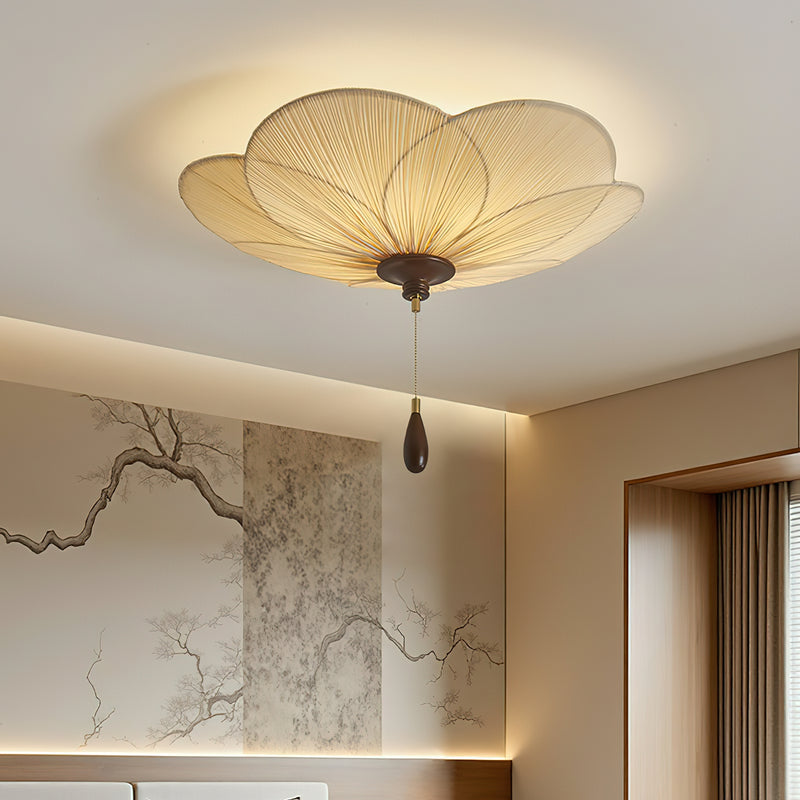 Orlaya Pleated Lotus Ceiling Light