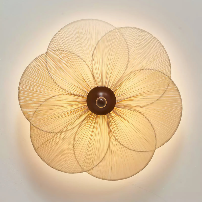Orlaya Pleated Lotus Ceiling Light