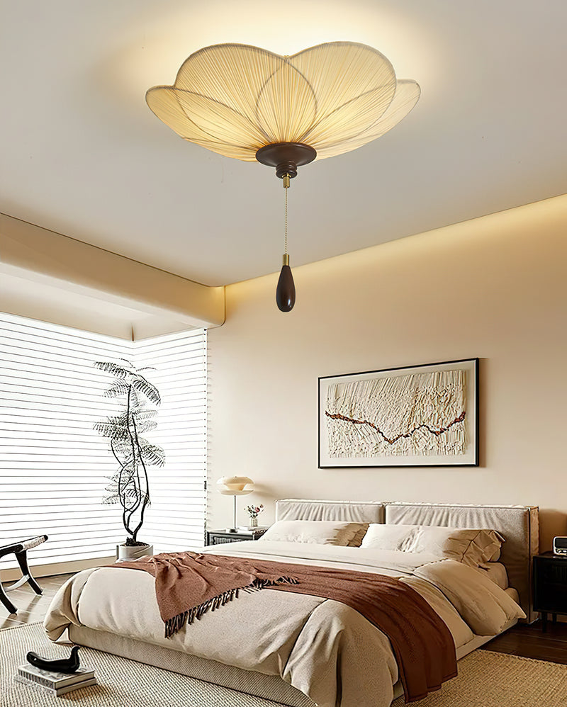 Orlaya Pleated Lotus Ceiling Light