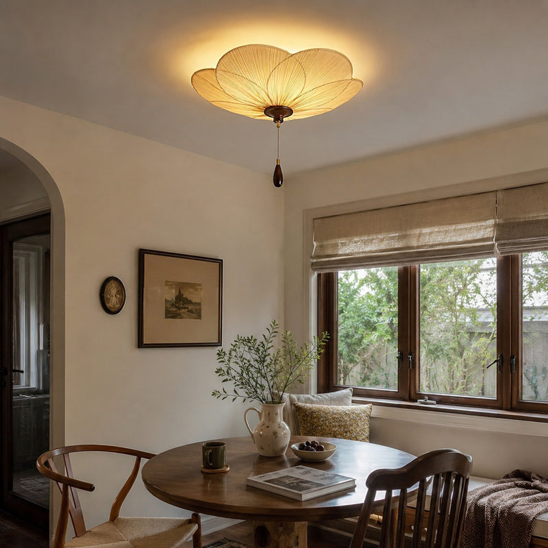 Orlaya Pleated Lotus Ceiling Light