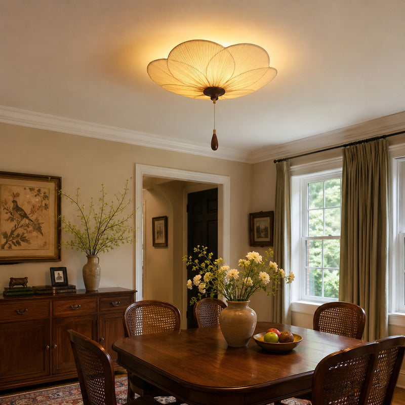 Orlaya Pleated Lotus Ceiling Light