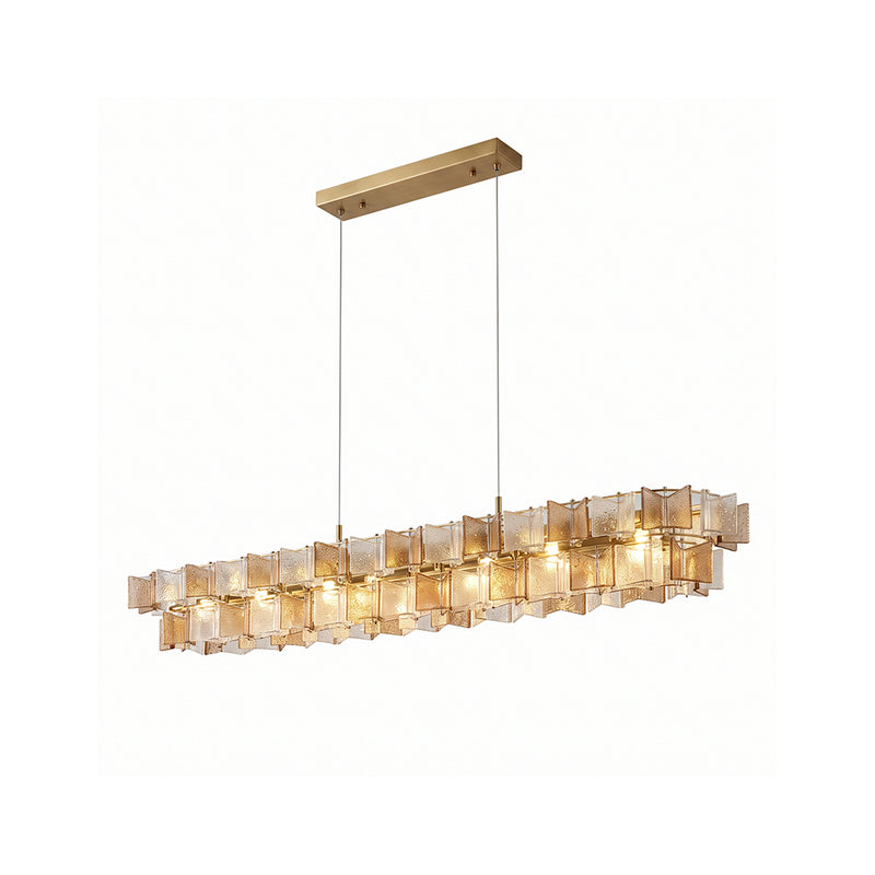 Ezra Organische Glazen Hanglamp