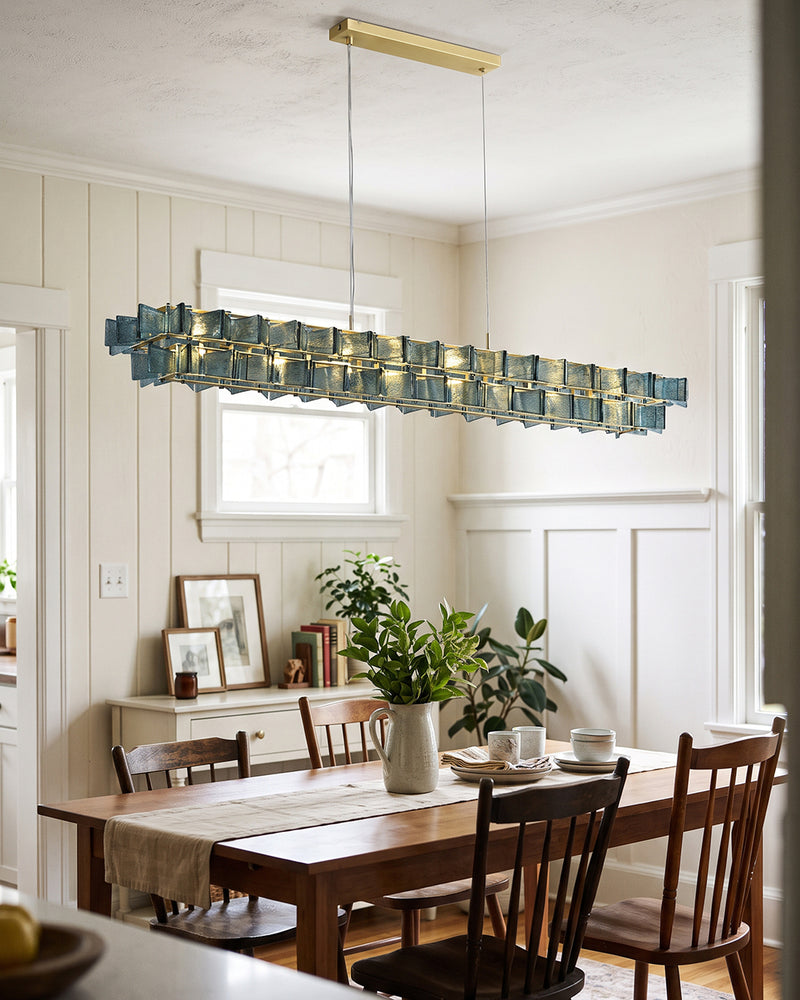 Ezra Organische Glazen Hanglamp