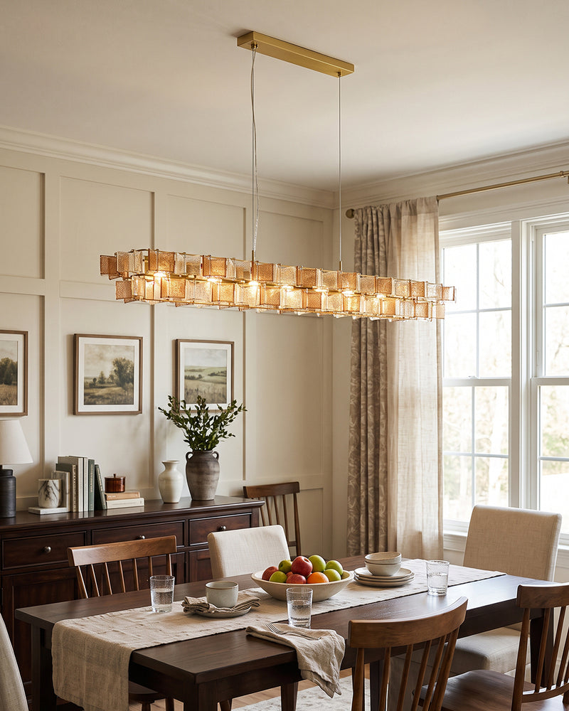 Ezra Organische Glazen Hanglamp