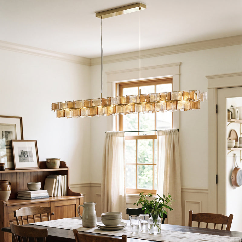Ezra Organische Glazen Hanglamp