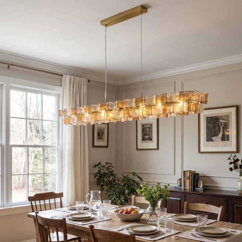 Ezra Organische Glazen Hanglamp