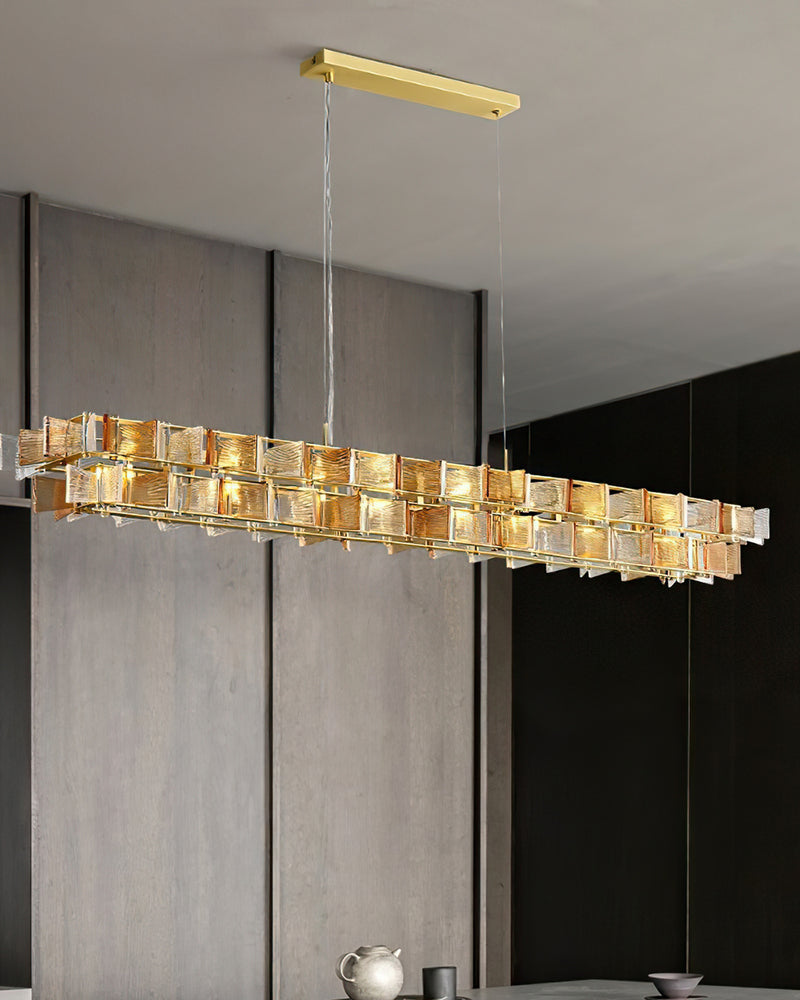Ezra Organische Glazen Hanglamp