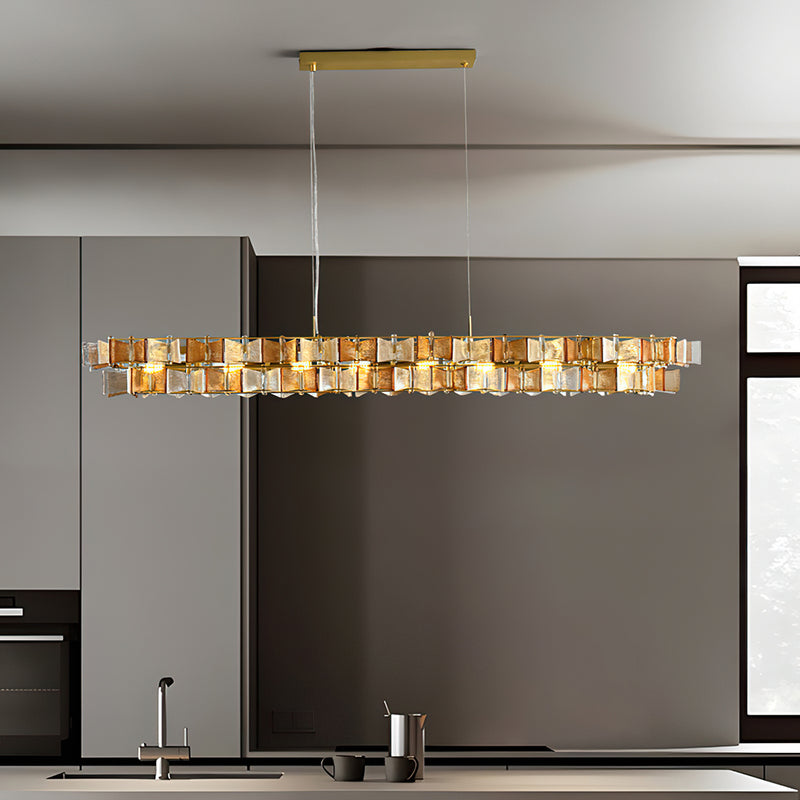 Ezra Organische Glazen Hanglamp