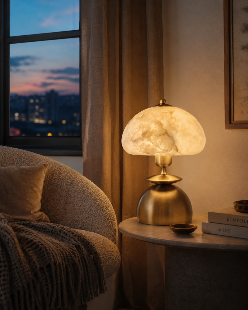 Orynthia Alabaster Table Lamp