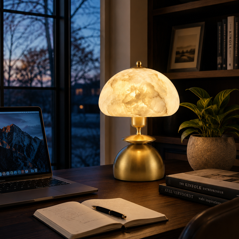 Orynthia Alabaster Table Lamp