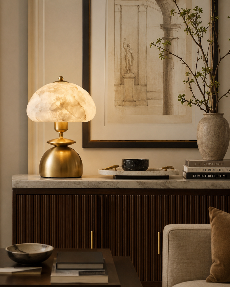 Orynthia Alabaster Table Lamp
