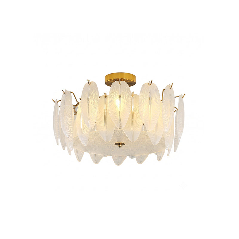 Paloma Glass Semi-Flush Mount Ceiling Light