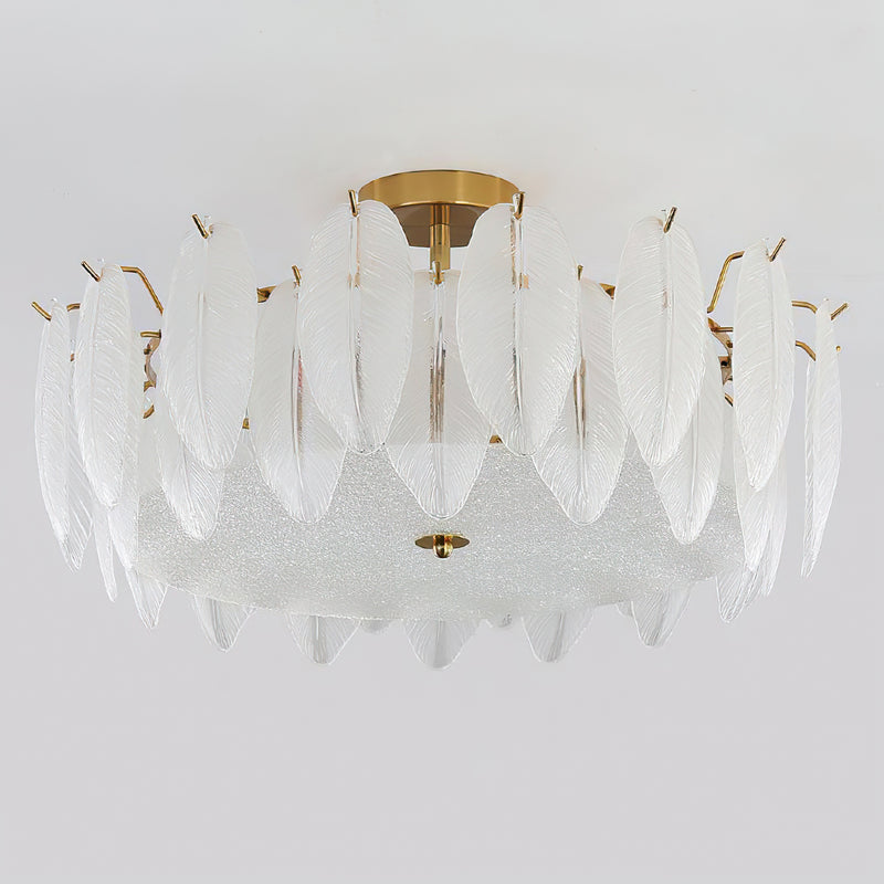 Paloma Glass Semi-Flush Mount Ceiling Light