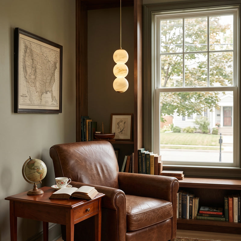 Pearl Alabaster Pendant Lamp