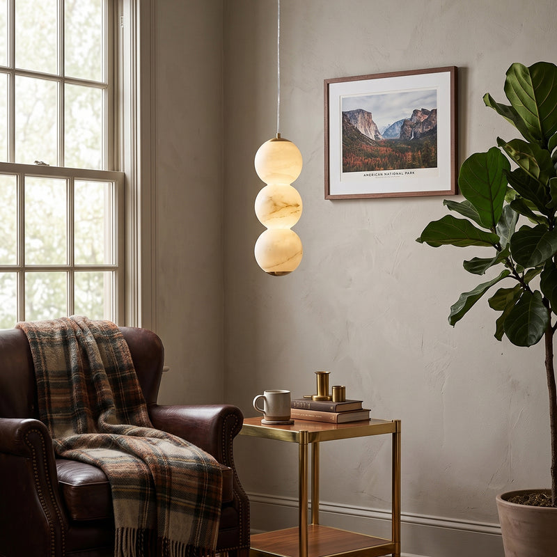 Pearl Alabaster Pendant Lamp