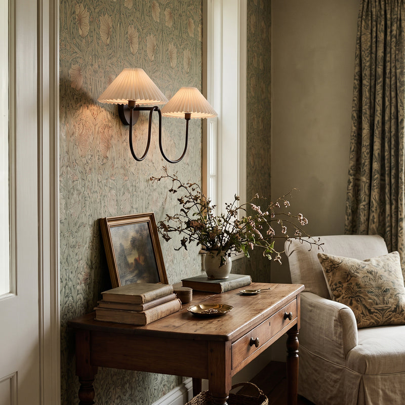 Pembroke Pleated Fabric Wall Sconce