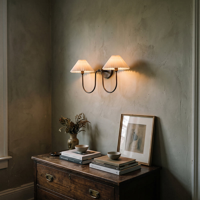 Pembroke Pleated Fabric Wall Sconce