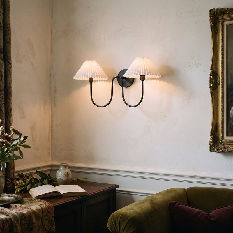 Pembroke Pleated Fabric Wall Sconce