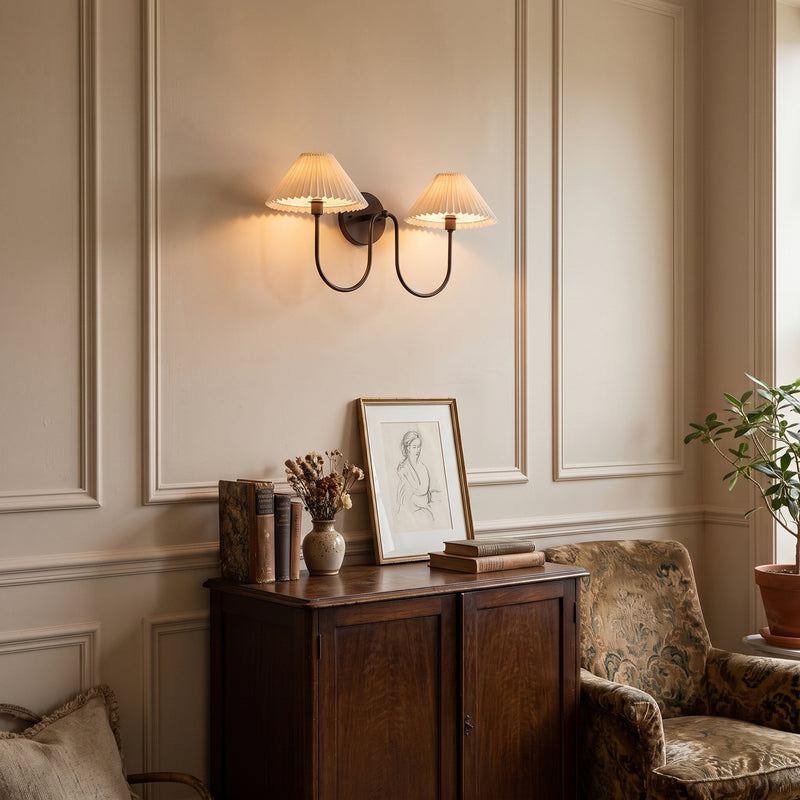 Pembroke Pleated Fabric Wall Sconce