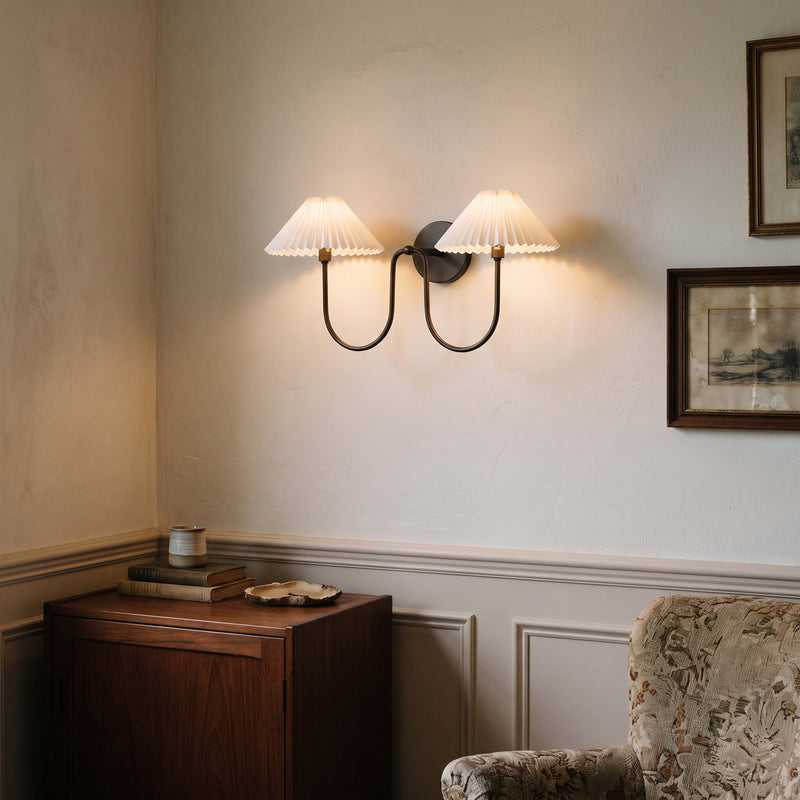 Pembroke Pleated Fabric Wall Sconce
