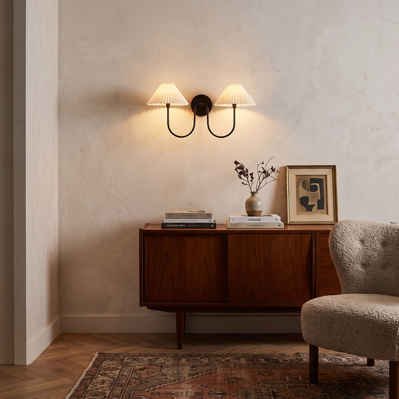 Pembroke Pleated Fabric Wall Sconce