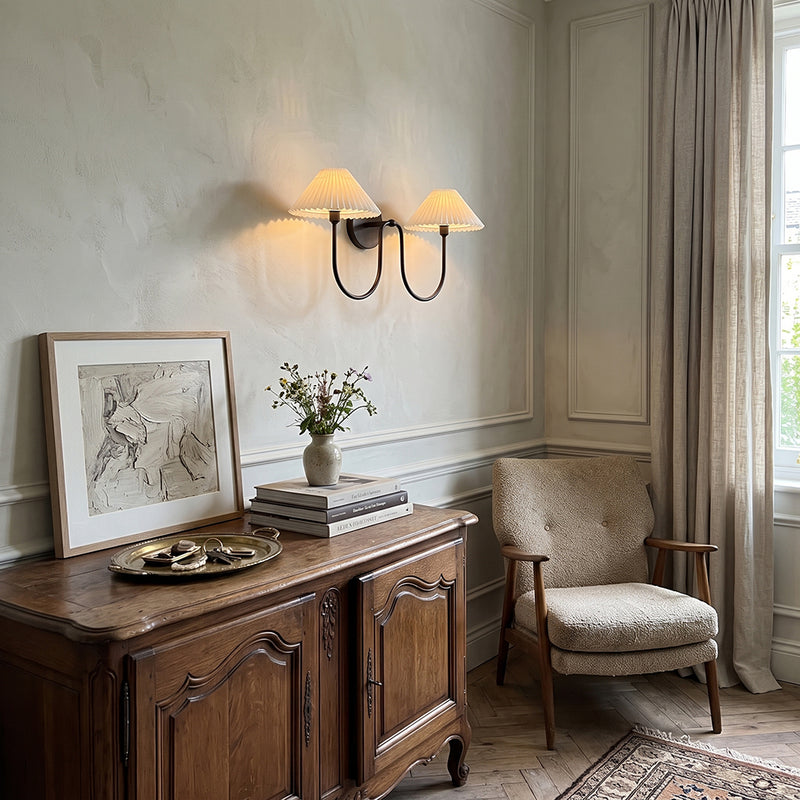 Pembroke Pleated Fabric Wall Sconce