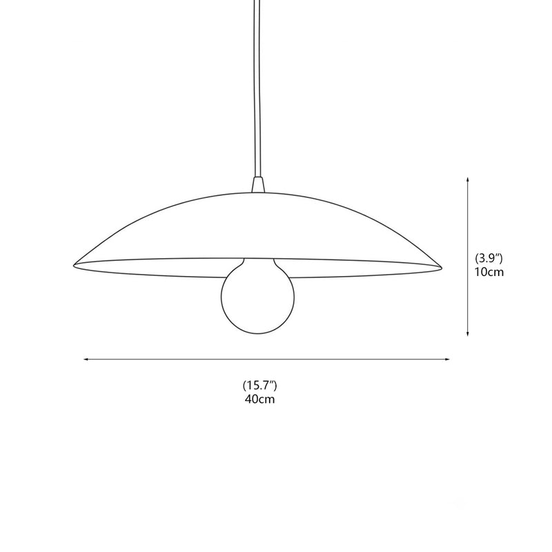 Penelope Brass Dome Pendant Lamp
