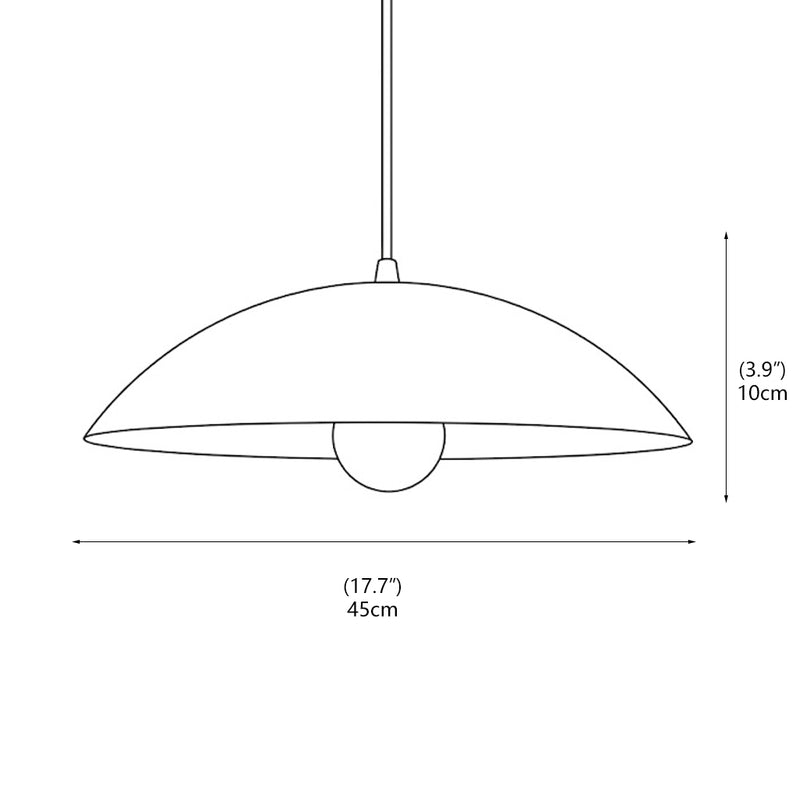 Penelope Brass Dome Pendant Lamp