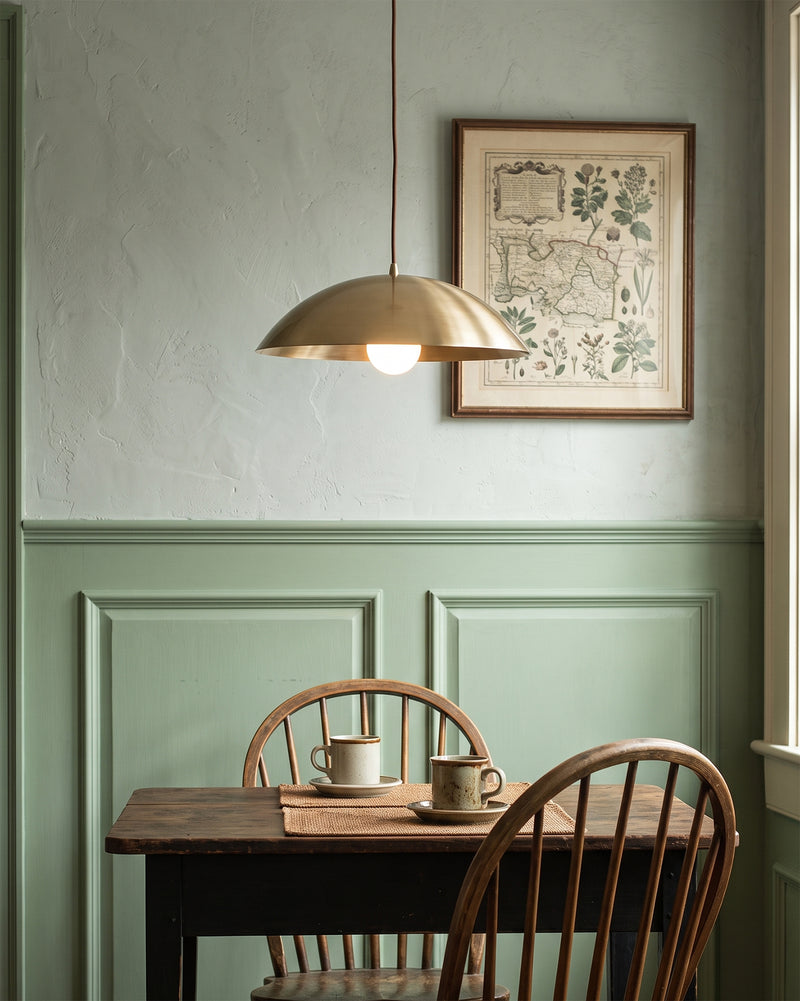 Penelope Brass Dome Pendant Lamp
