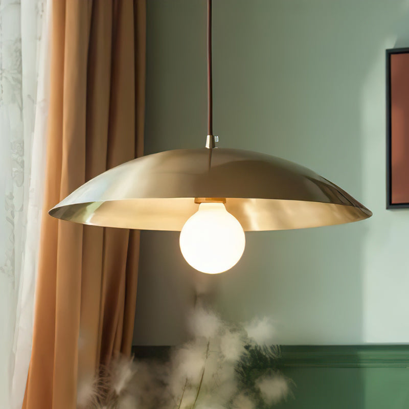 Penelope Brass Dome Pendant Lamp