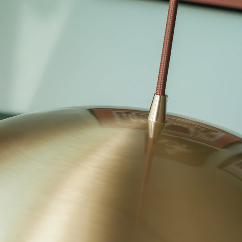 Penelope Brass Dome Pendant Lamp
